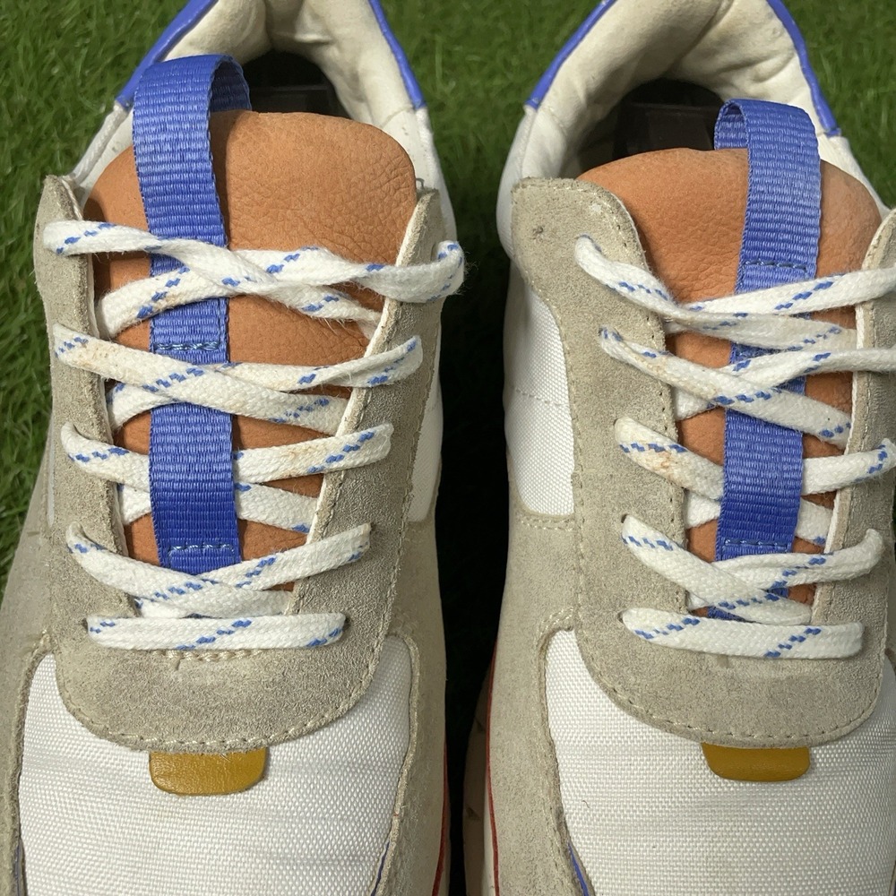 Madewell Kickoff Trainer Sneakers Suede Canvas Colorblock Womens Sz 10 platform - Picture 4 of 13